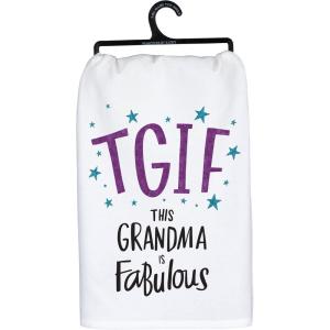 image:imagePrimitives by Kathy This Grandma is Fabulous TGIF Glitter Dish Towel