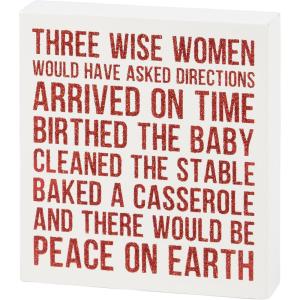image:imagePrimitives by Kathy Three Wise Women Block Sign