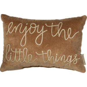 image:imagePrimitives by Kathy Vintage Flour Sack Style Best Things Throw Pillow 25 x 15InchEnjoy the Little Things