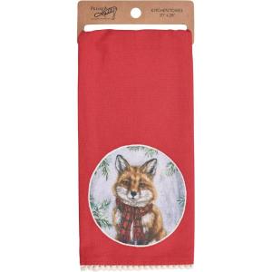 image:imagePrimitives by Kathy Winter Fox Kitchen Towel