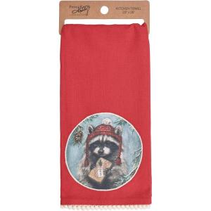 image:imagePrimitives by Kathy Winter Raccoon Kitchen Towel