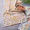 image:imagePrimitives by Kathy Goose Folk Art Spring Kitchen Towel Dish Towel Absorbent Terrycloth Back Layer Coordinates with Other Towels Decor in Our Easter amp Spring Collection