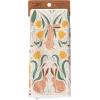 image:imagePrimitives by Kathy Rabbit Folk Art Kitchen Towel Absorbent Terrycloth Back Layer Easter amp Spring Collection