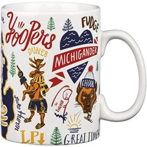 image:imagePrimitives by Kathy 33553 Stoneware Coffee Mug Michigan