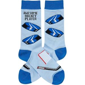 image:imagePrimitives by Kathy Awesome Hockey Player Novelty Socks One Size Unisex LOL Collection