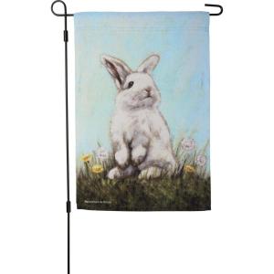 image:imagePrimitives by Kathy Baby Bunny Garden Flag