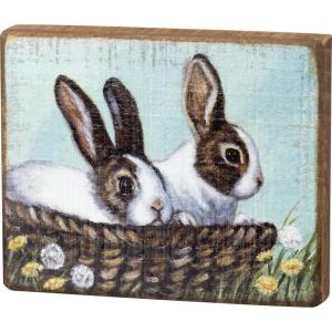 image:imagePrimitives by Kathy Bunnies Bring Blessings In Abundance Home Dcor Sign
