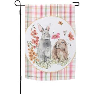 image:imagePrimitives by Kathy Flower Bunnies Garden Flag