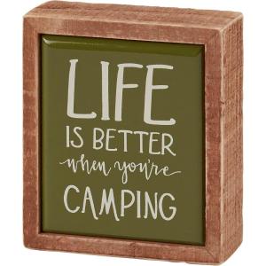 image:imagePrimitives by Kathy Home Decor Sign  Life Is Better When Youre Camping Mini