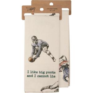 image:imagePrimitives by Kathy I Like Big Punts and I Cannot Lie Decorative Kitchen Towel