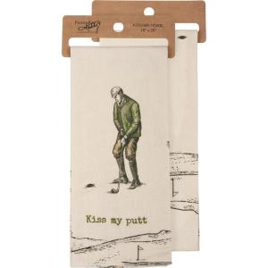 image:imagePrimitives by Kathy Kiss My Putt Decorative Kitchen Towel