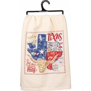 image:imagePrimitives by Kathy LOL Made You Smile Dish Towel Texas 28 X 28