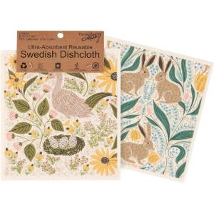 image:imagePrimitives by Kathy Swedish Cloth Set of 2 Rabbit Folk Art