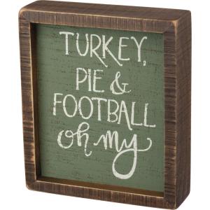 image:imagePrimitives by Kathy Turkey Pie amp Football Oh My Home Dcor Sign