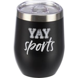 image:imagePrimitives by Kathy Wine Tumbler  Yay Sports
