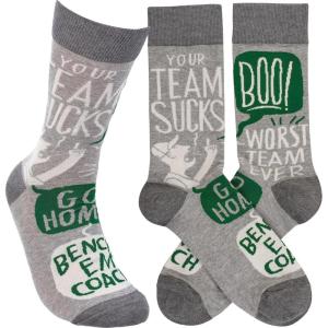 image:imagePrimitives by Kathy Womens Casual Novelty Socks  Your Team Sucks Boo Multi