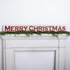 image:imagePrimitives by Kathy Distressed Red and White Carved Sign Merry Christmas