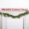 image:imagePrimitives by Kathy Distressed Red and White Carved Sign Merry Christmas