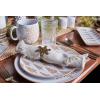 image:imagePrimitives by Kathy Large Dinner Plate  red stoneware plate featuring white snowflake patternStoneware  Brown