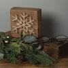 image:imagePrimitives by Kathy Slat String Art Box Sign Merry amp BrightSnowflake