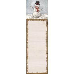 image:imagePrimitives By Kathy Holiday Themed Snowman List Pad