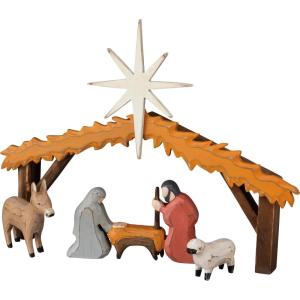 image:imagePrimitives by Kathy Chunky Sitter Nativity Manger Scene
