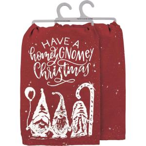 image:imagePrimitives by Kathy Decorative Kitchen Towel  Have A Homey Gnomey Christmas with Fun Festive Gnome Design