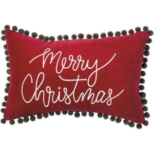 image:imagePrimitives by Kathy Holiday Dear Santa Pocket Throw PillowVelvet Merry Christmas
