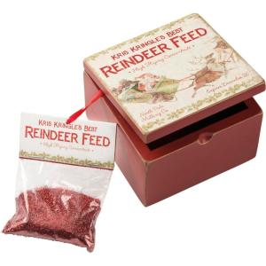 image:imagePrimitives by Kathy Holiday Reindeer Feed Throw PillowHinged Box