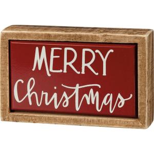 image:imagePrimitives by Kathy Merry Christmas Mini Holiday Home Dcor Sign pair with other signs from our Christmas Mini Sign Collection