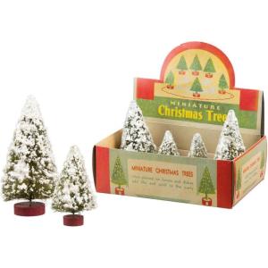 image:imagePrimitives by Kathy Mini Snowy Christmas Trees Set of 4 4 Piece