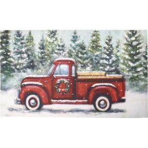 image:imagePrimitives by Kathy Red Truck and Evergreen Trees Rug