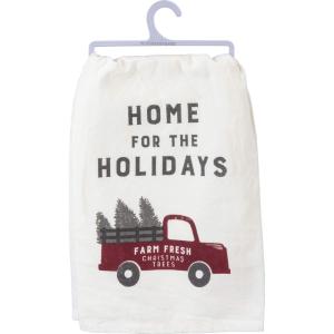 image:imagePrimitives by Kathy Rustic Christmas Dish Towel 28 x 28Inches Home for The Holidays