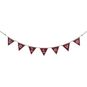 image:imagePrimitives by Kathy RusticInspired Tin Pennant Banner WhiteRed