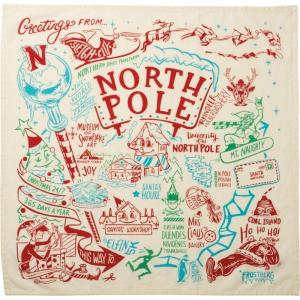 image:imagePrimitives by Kathy States Dish Towel 28 x 28 North Pole