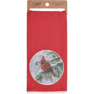 image:imagePrimitives by Kathy Winter Cardinal Kitchen Towel