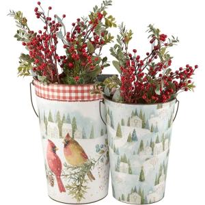 image:imagePrimitives by Kathy Winter Cardinal Wall Bucket Set