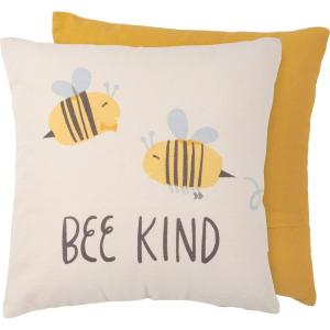 image:imagePrimitives by Kathy Decorative PillowBee Kind Decorative Throw Pillow Yellow Black White