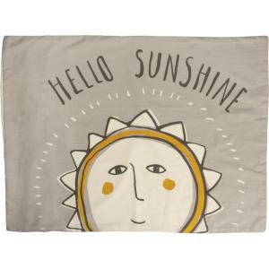 image:imagePrimitives by Kathy DoubleSided Cotton Nursery Pillowcase Set 28 x 21 Sunshine