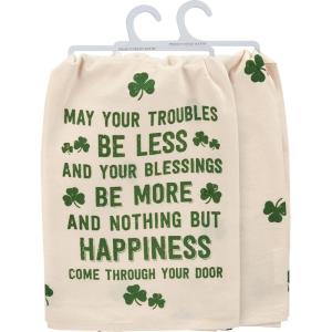 image:imagePrimitives by Kathy May Your Troubles Be Less and Your Blessings Be More and Nothing But Happiness Come Through Your Door Kitchen Towel