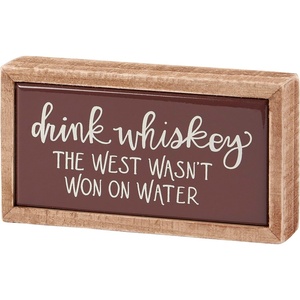 image:imagePrimitives by Kathy Home Decor Sign  Drink Whiskey fun sentiment