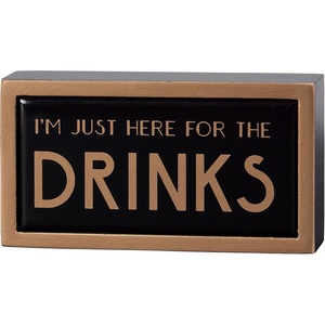 image:imagePrimitives by Kathy Home Decor Sign  Here For The Drinks