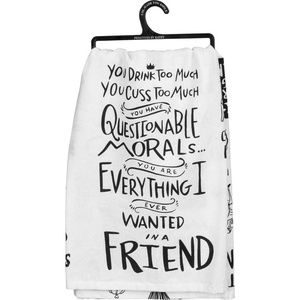 image:imagePrimitives by Kathy LOL Made You Smile Cotton Dish Towel 28 x 28 Grab The VodkaYou Drink Too Much