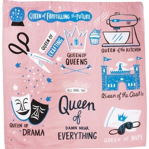 image:imagePrimitives by Kathy LOL Made You Smile Dish Towel 28 x 28 Everything is Better in a Mason JarQueen of Everything