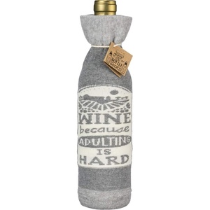 image:imagePrimitives by Kathy LOL Made You Smile Reusable Bottle Sock Wine AloneBecause Adulting