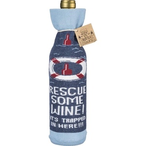image:imagePrimitives by Kathy LOL Made You Smile Reusable Bottle Sock Wine AloneRescue Some Wine