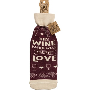 image:imagePrimitives by Kathy LOL Made You Smile Reusable Bottle Sock Wine AloneThis Wine Pairs Well