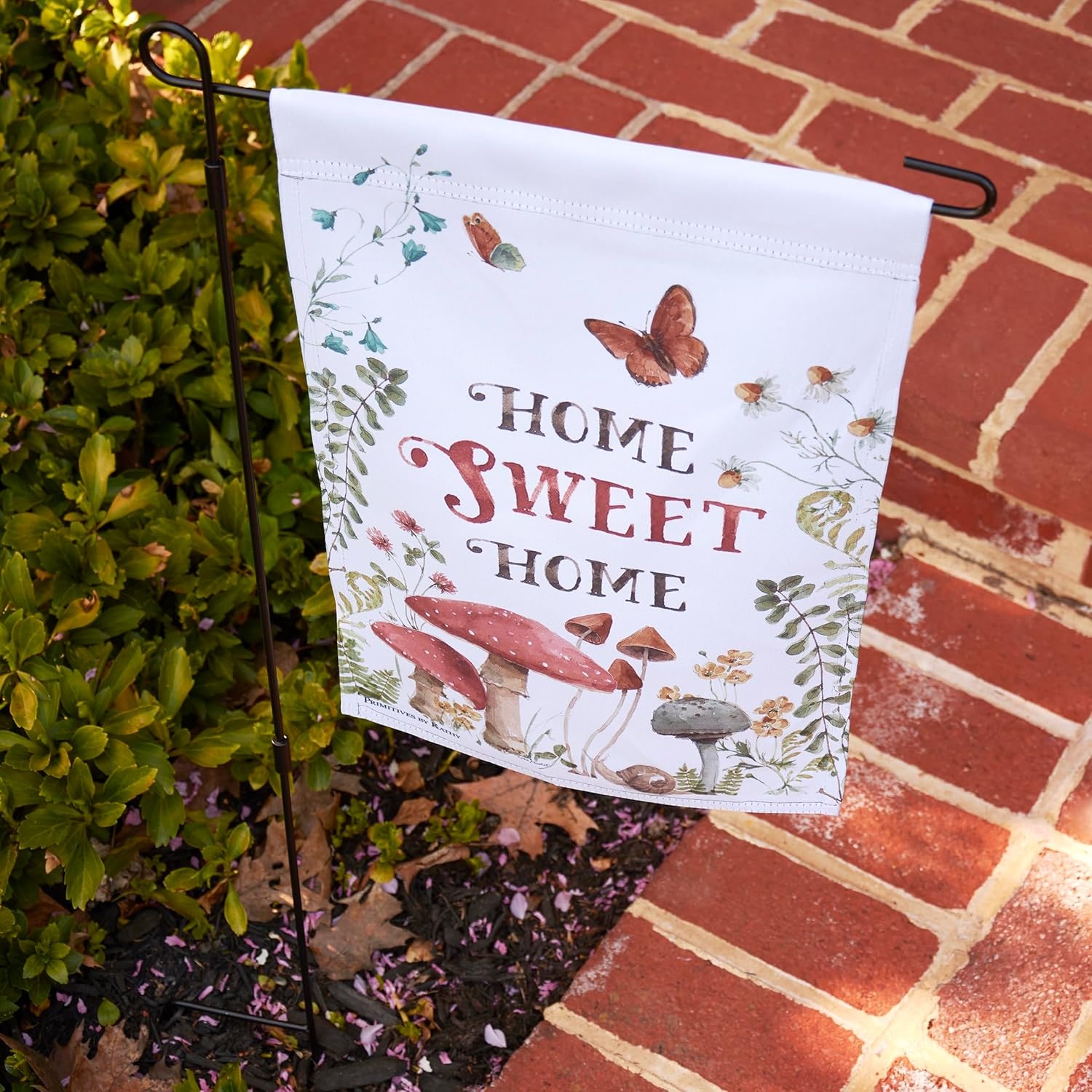 image:imagePrimitives by Kathy Home Sweet Home Garden Flag Double Sided Cottage Core Collection watercolor style