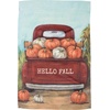 image:imagePrimitives by Kathy 113687 Hello Fall Truck with Pumpkins Decorative Garden Flag Multicolor