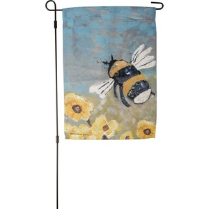 image:imagePrimitives by Kathy Bumblebee Garden Flag DoubleSided 12 by 18 Inches Bee Yard Decoration Outdoor Garden Dcor